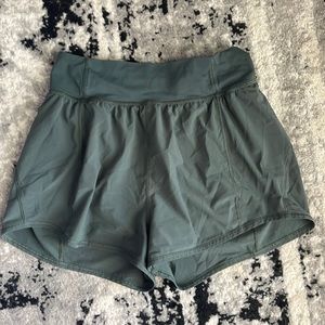 Army green Lululemon shorts